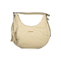 Beige PVC women's handbag by Laura Biagiotti with top handles and sleek design, perfect for everyday use.