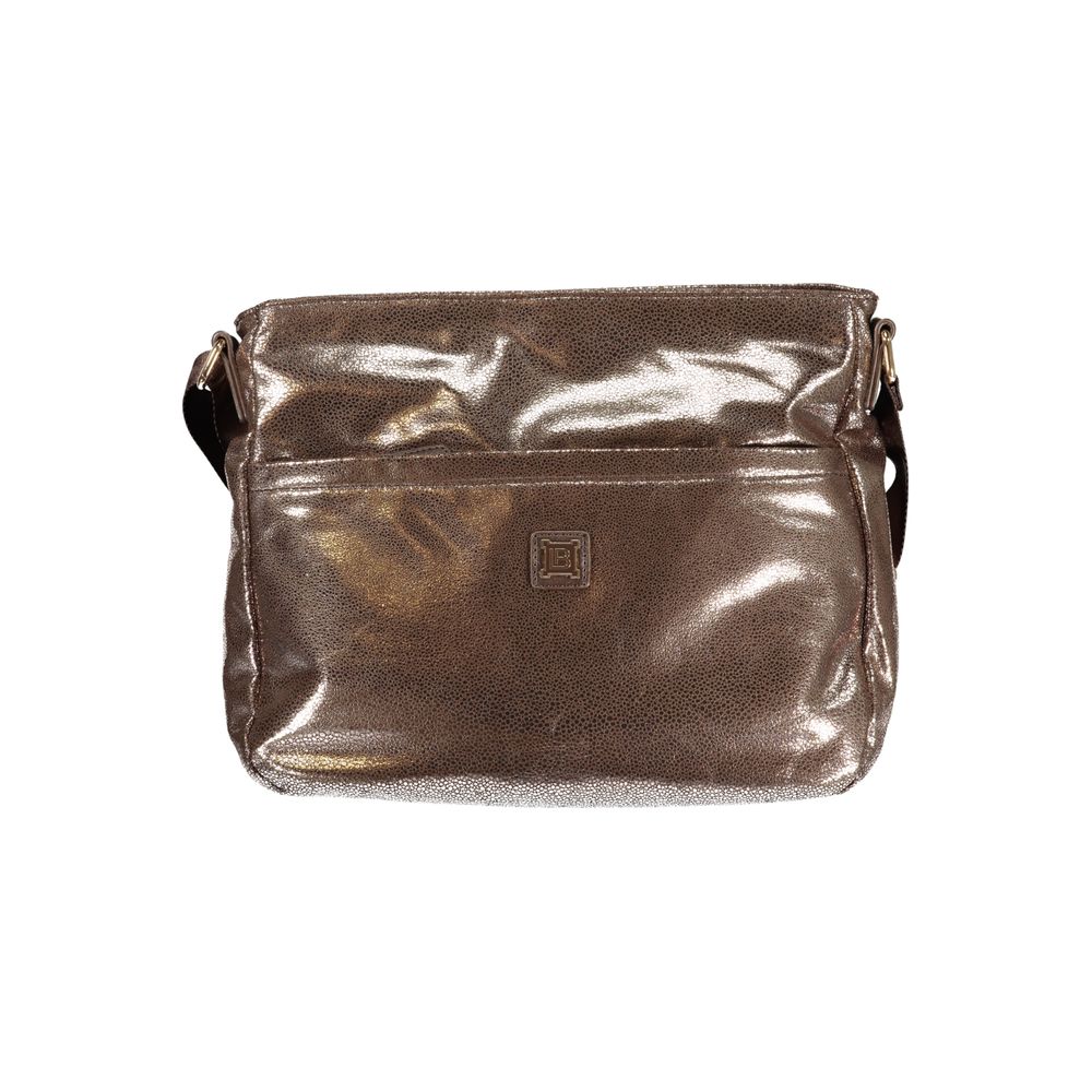 Laura Biagiotti Bronzo polyester women's handbag with sleek design and sturdy handles, perfect for everyday use.