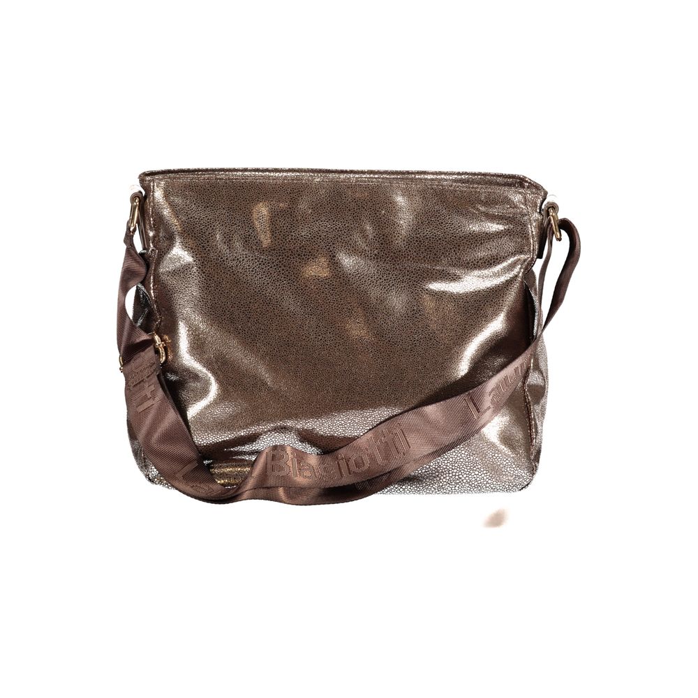 Laura Biagiotti Bronzo polyester women's handbag with sleek design and sturdy handles, perfect for everyday use.