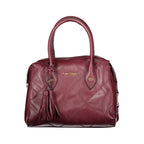 Laura Biagiotti Rosso PVC women’s handbag with a sleek design and structured shape, featuring a top handle and zipper closure.