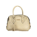 Laura Biagiotti beige PVC women's handbag with sleek design and spacious interior, stylish accessory for everyday use.