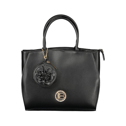Laura Biagiotti Nero PVC Women Handbag Laura Biagiotti