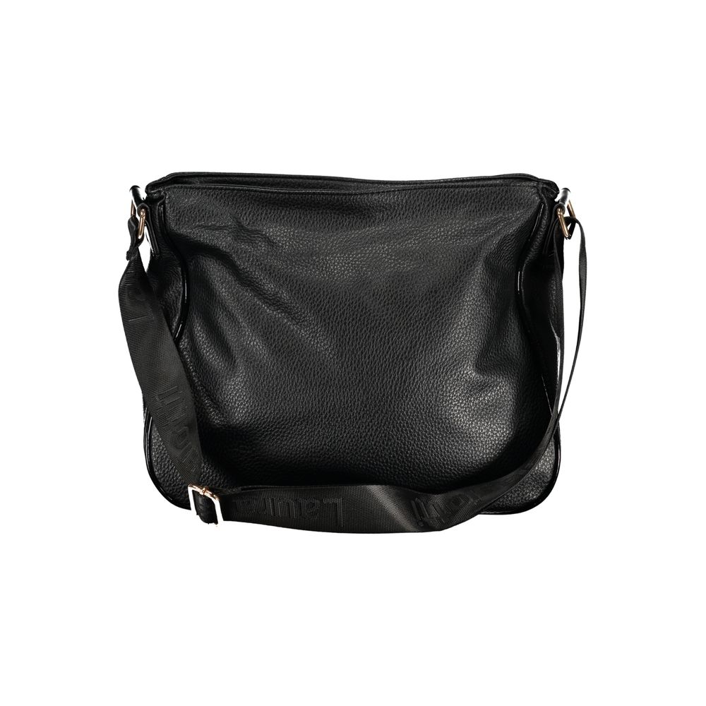 Black PVC Laura Biagiotti Nero women’s bag with sleek design and silver-tone hardware.