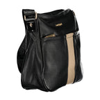 Black PVC Laura Biagiotti Nero women’s bag with sleek design and silver-tone hardware.