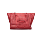 Laura Biagiotti Rosso PVC women's handbag with sleek design and top handle, showcasing a stylish and modern accessory.