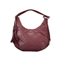 Laura Biagiotti Rosso PVC female handbag with top handle and sleek design, featuring a structured shape and stylish look.