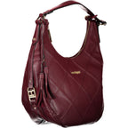 Laura Biagiotti Rosso PVC female handbag with top handle and sleek design, showcasing a stylish and modern accessory.