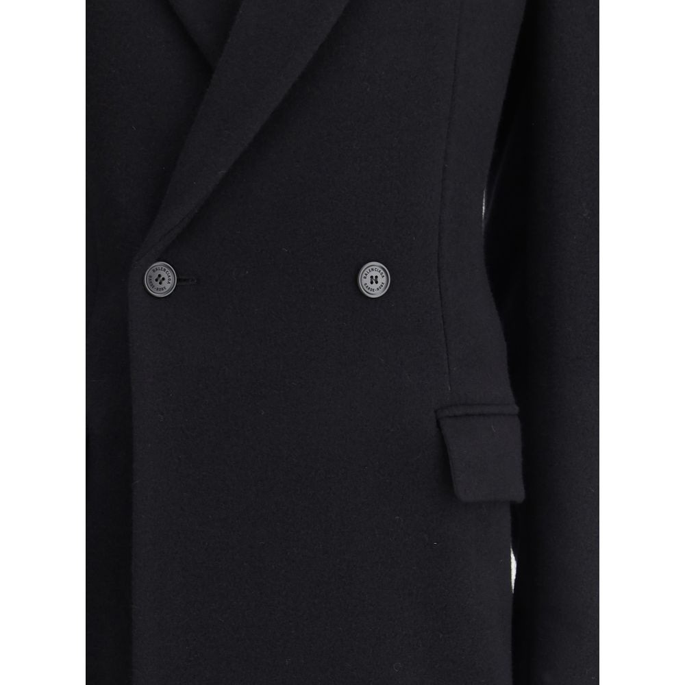 Balenciaga Black Wool Coat Balenciaga