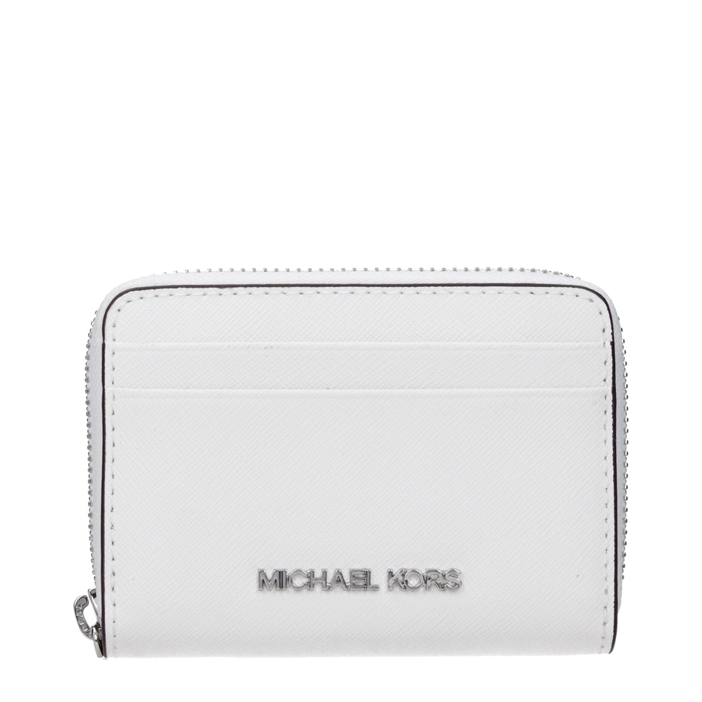 Michael Kors White Leather Cardholder Michael Kors