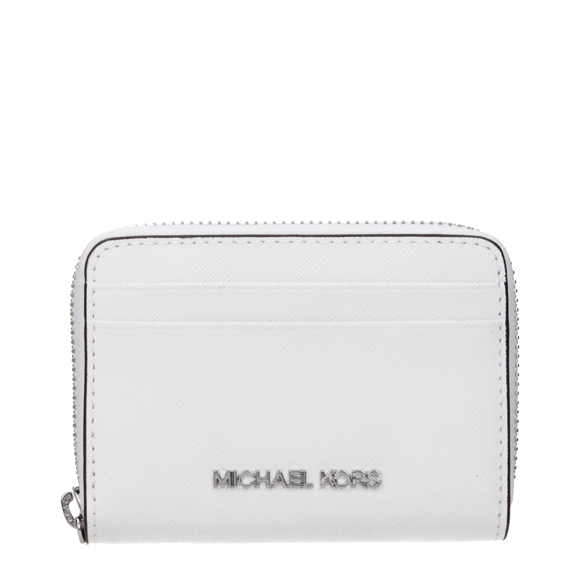Michael Kors White Leather Cardholder Michael Kors
