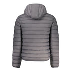 Armata Di Mare men's gray polyamide jacket with front zipper and stand collar, stylish outerwear for casual wear.