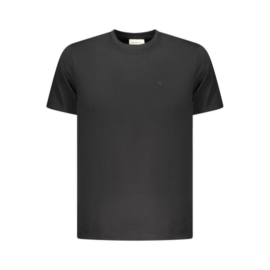 Calvin Klein Black Cotton Men T-Shirt Calvin Klein