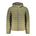 Armata Di Mare men's green polyamide jacket with front zipper and adjustable cuffs, suitable for casual outdoor wear.