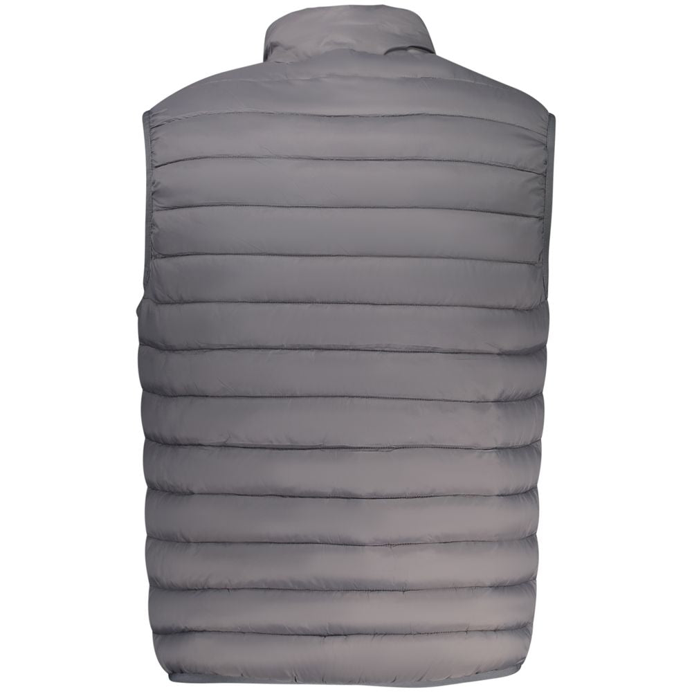 Armata Di Mare men's gray nylon jacket with a zip-up front, standing collar, and casual style for outdoor wear.