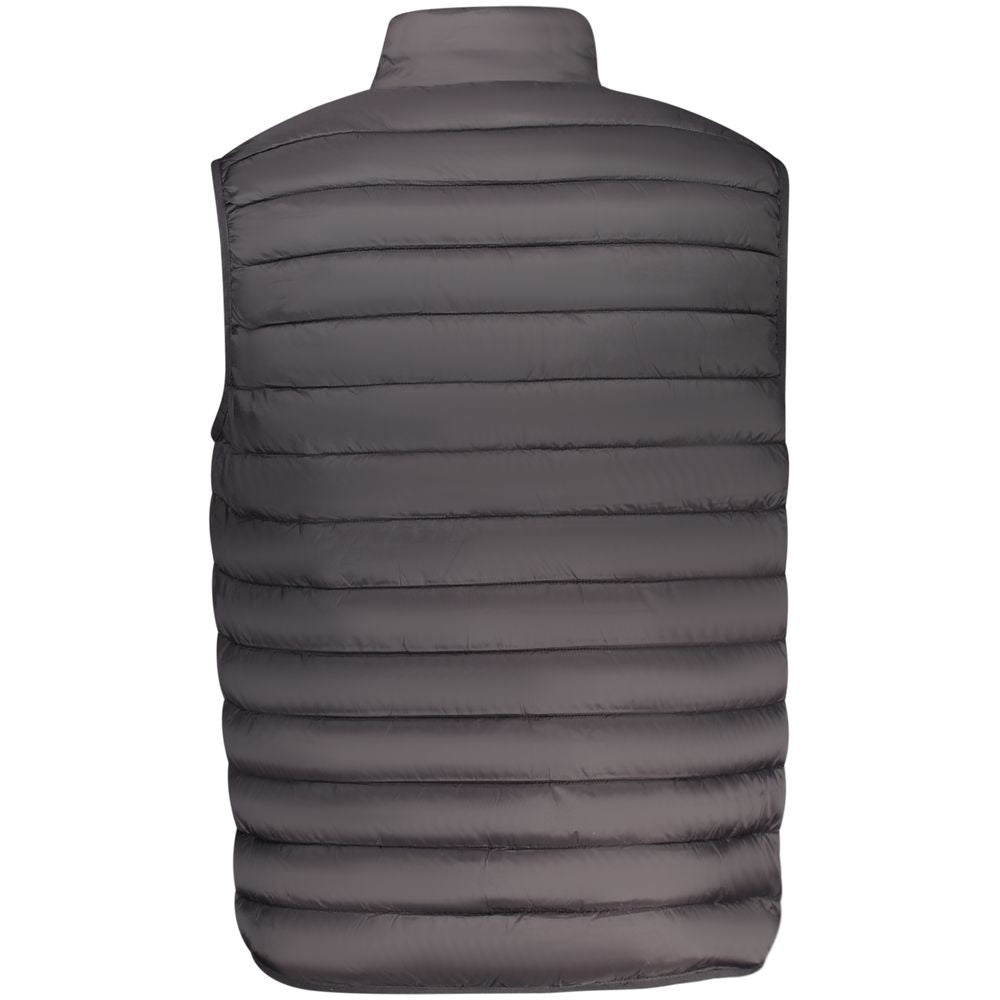 Black Armata Di Mare men's jacket made of polyamide, featuring a sleek design and front zipper, suitable for casual wear.