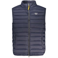 Blue Armata Di Mare men's polyamide jacket with front zipper and stand collar, lightweight and stylish for casual wear.