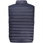 Armata Di Mare blue polyamide men's jacket displayed on a hanger, showcasing the lightweight, water-resistant design and modern style.