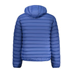 Armata Di Mare Blu Poliammide men's jacket with hood, front zipper, and multiple pockets, made of durable polyamide fabric.