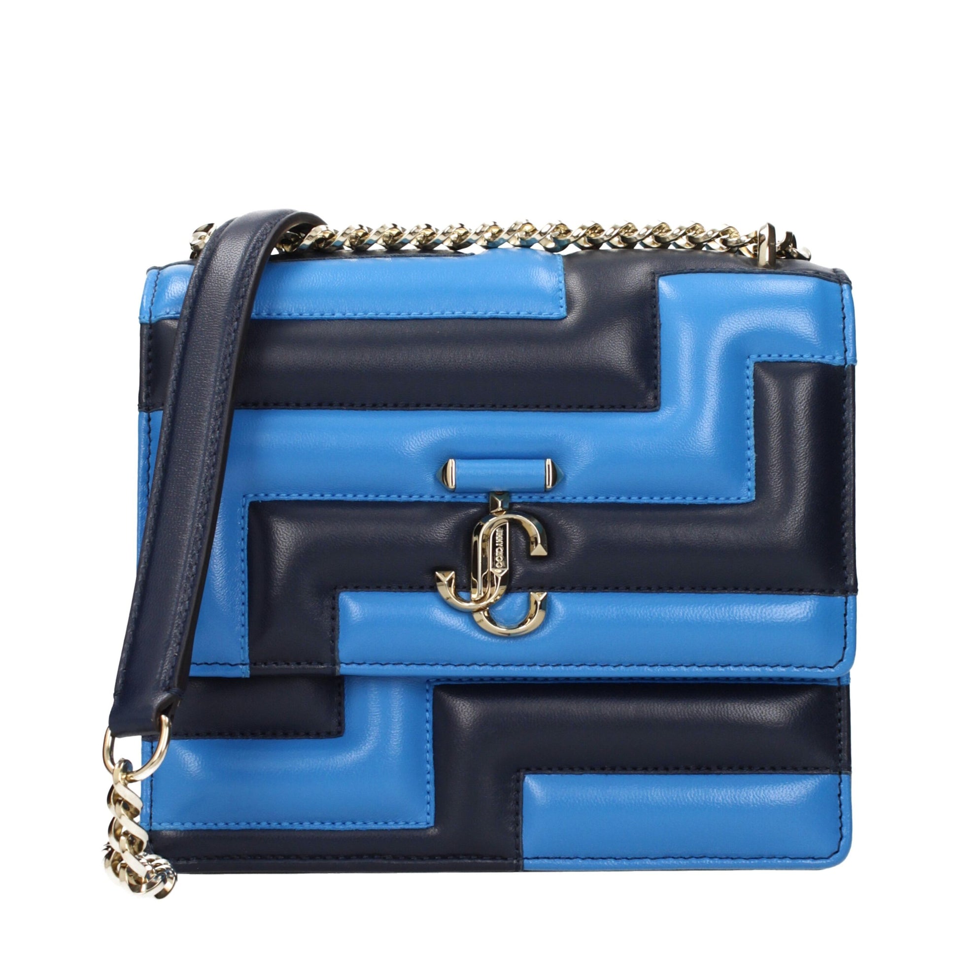 Jimmy Choo Blue Leather Shoulder Bag Jimmy Choo