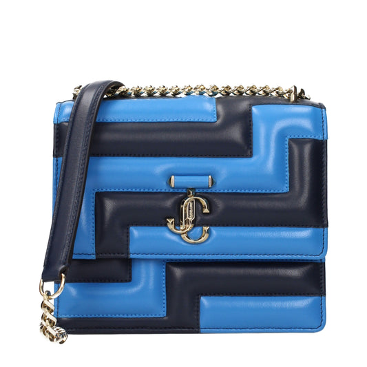 Jimmy Choo Blue Leather Shoulder Bag Jimmy Choo