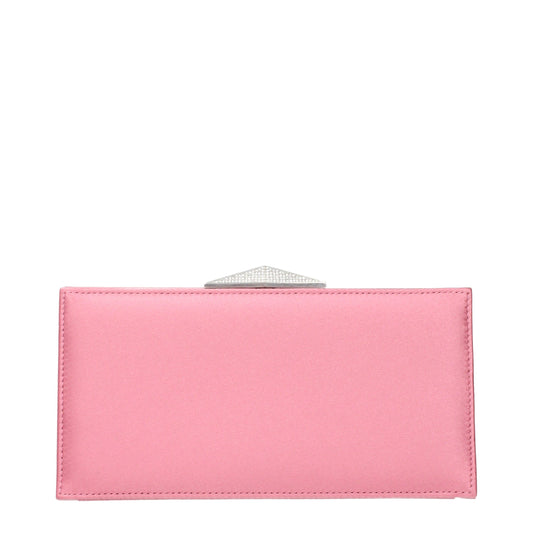 Jimmy Choo Pink Satin Clutch Bag Jimmy Choo