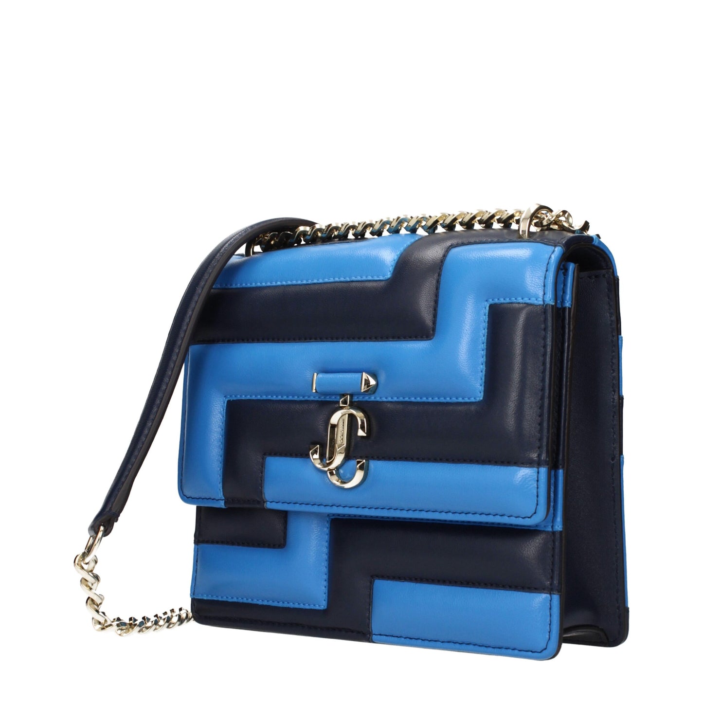 Jimmy Choo Blue Leather Shoulder Bag Jimmy Choo