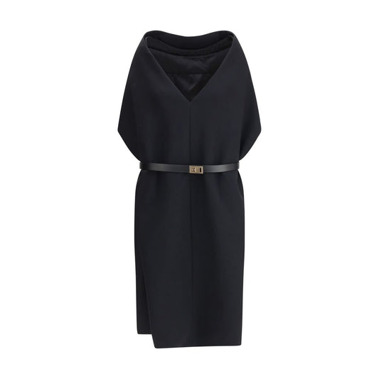 Ferragamo Black Viscose Casual Dress Ferragamo