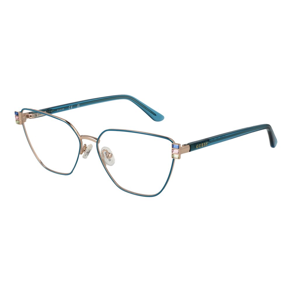 Guess Blue Metal Glasses Frames