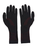 Dolce & Gabbana Black DG Logo Cotton Hands Mitten Men Gloves - Eljoys Fashion 