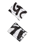 Dolce & Gabbana Black White DG Logo Silk 1 Pair Wristband - Eljoys Fashion 