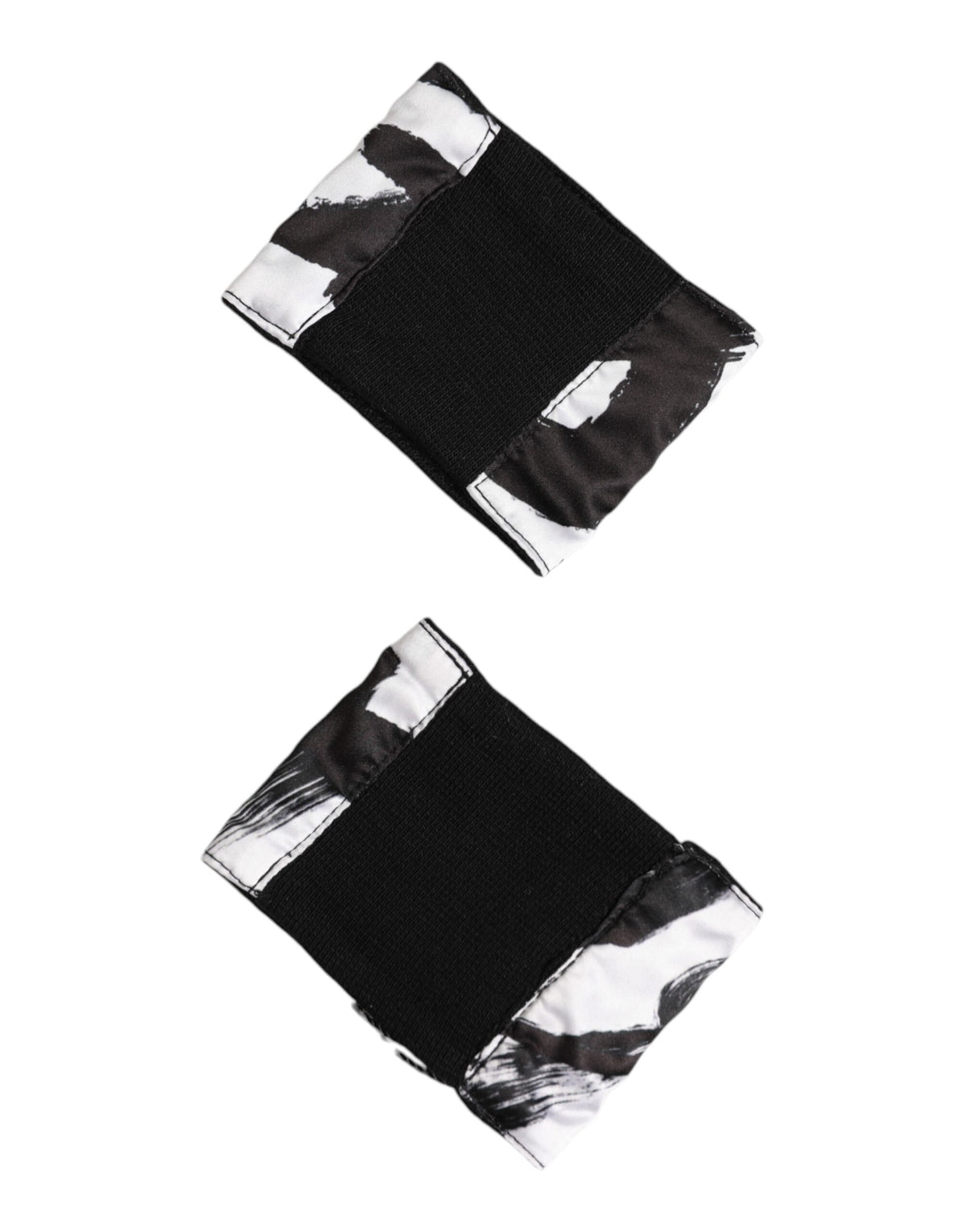Dolce & Gabbana Black White DG Logo Silk 1 Pair Wristband - Eljoys Fashion 