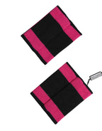 Dolce & Gabbana Black Pink DG Logo Cashmere 1 Pair Wristband - Eljoys Fashion 