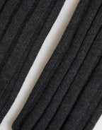 Dolce & Gabbana Dark Gray Virgin Wool Knitted Fingerless Gloves