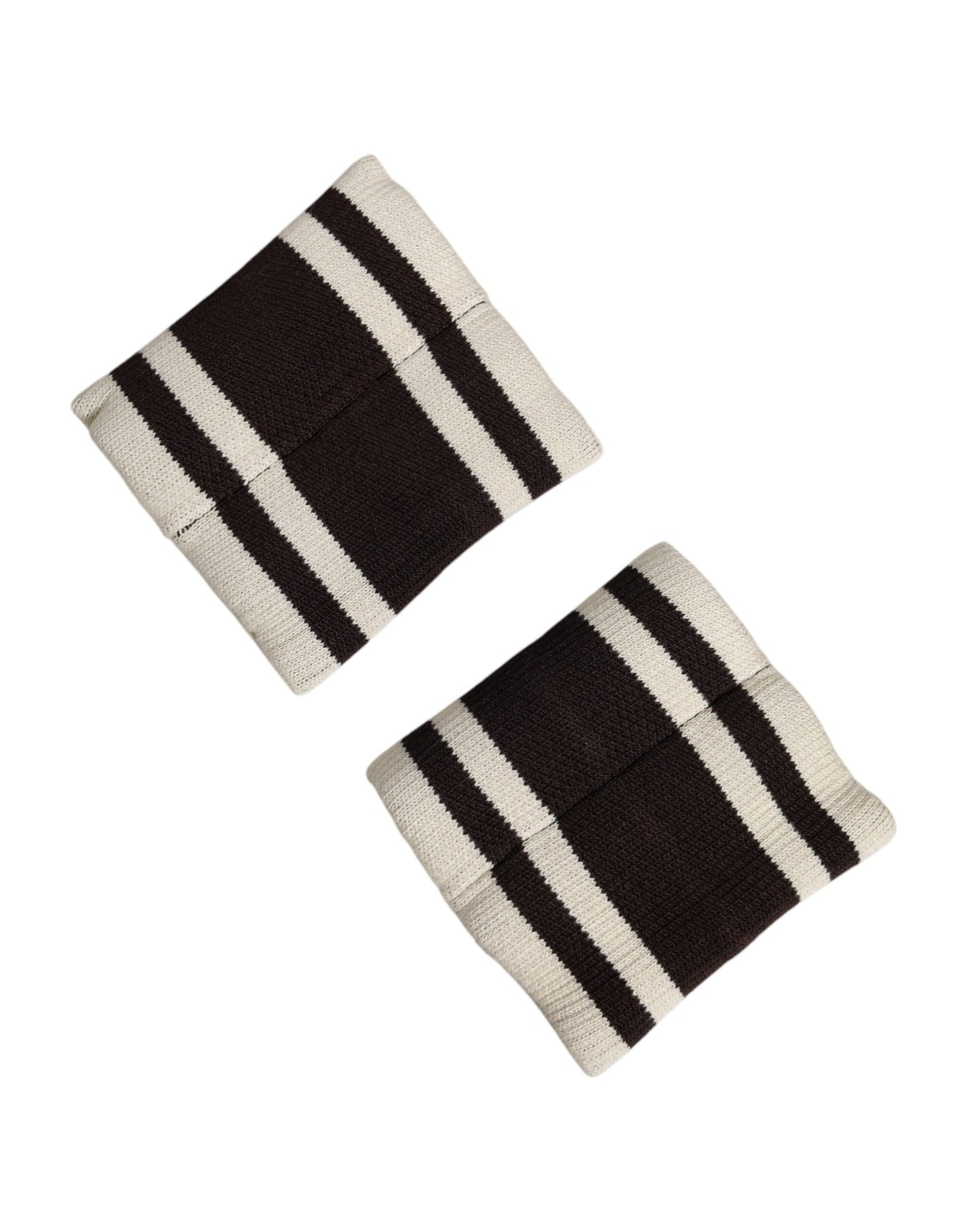 Dolce & Gabbana Black White DG Logo Cotton 1 Pair Wristband