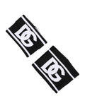 Dolce & Gabbana Black White DG Logo Cotton 1 Pair One Wristband - Eljoys Fashion 