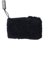 Dolce & Gabbana Black Wool Knitted Sweatbands Men Wristband - Eljoys Fashion 
