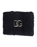 Dolce & Gabbana Black Polyester Logo Plaque Men One Size Wristband - Eljoys Fashion 