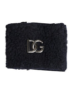 Dolce & Gabbana Black Polyester Logo Plaque Men One Size Wristband - Eljoys Fashion 