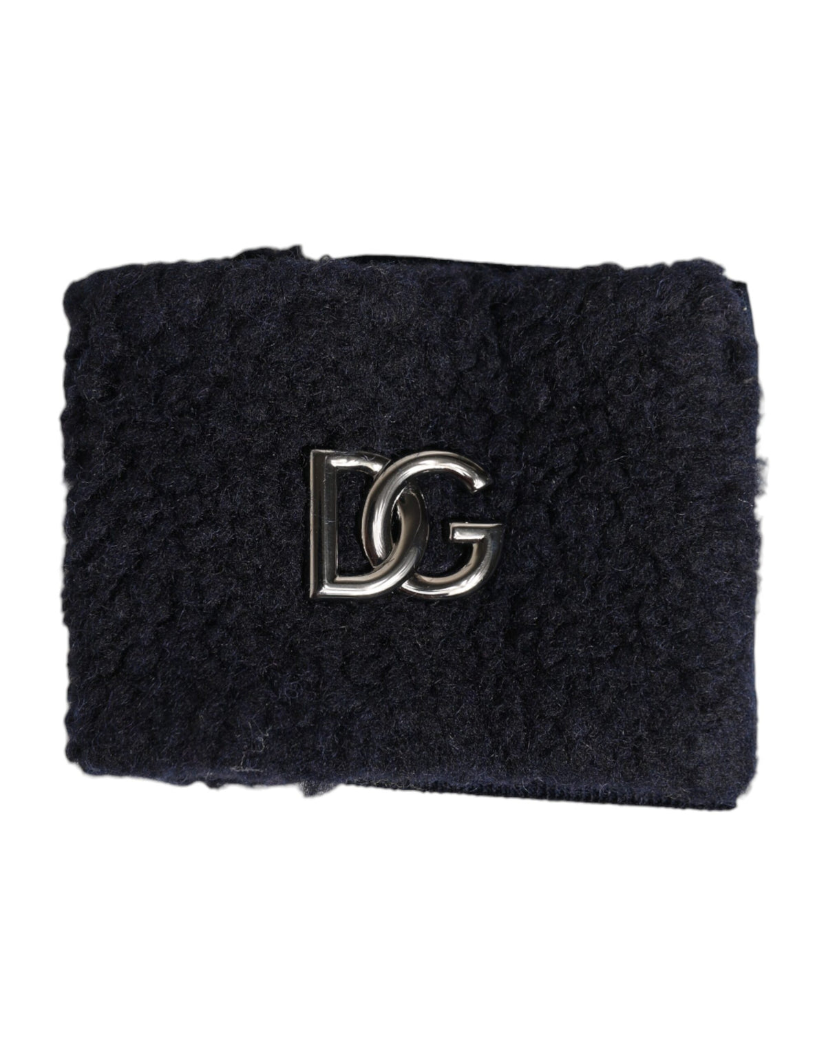 Dolce & Gabbana Black Polyester Logo Plaque Men One Size Wristband - Eljoys Fashion 