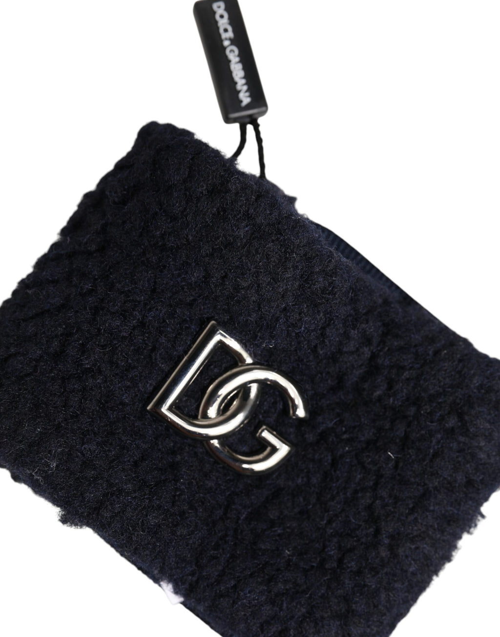 Dolce & Gabbana Black Polyester Logo Plaque Men One Size Wristband - Eljoys Fashion 