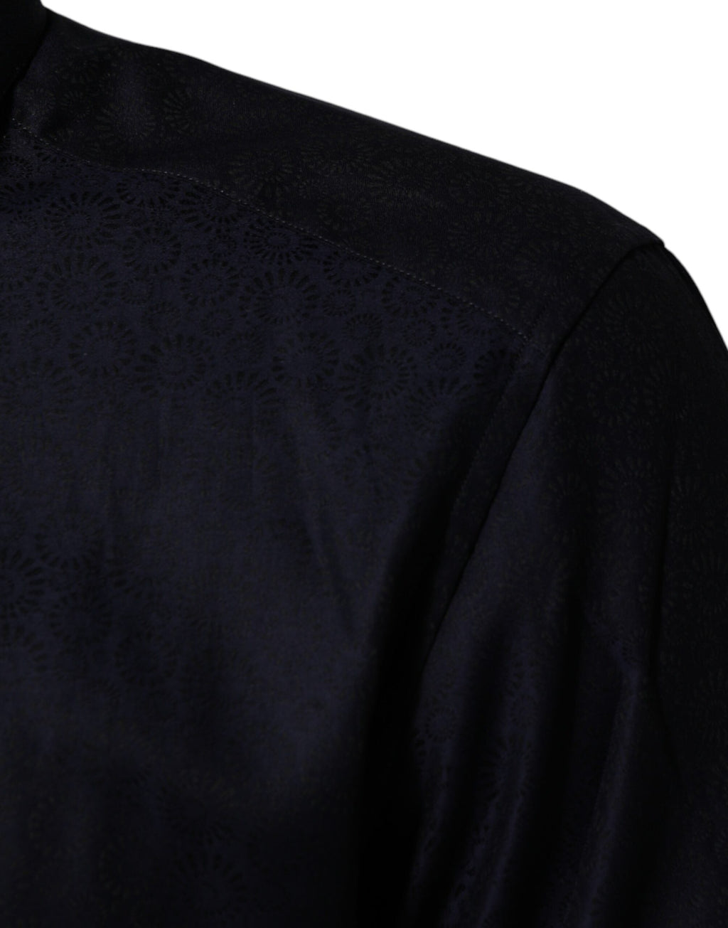 Dolce & Gabbana Blue Cotton Collared Long Sleeve GOLD Men Dress Shirt - Eljoys Fashion 