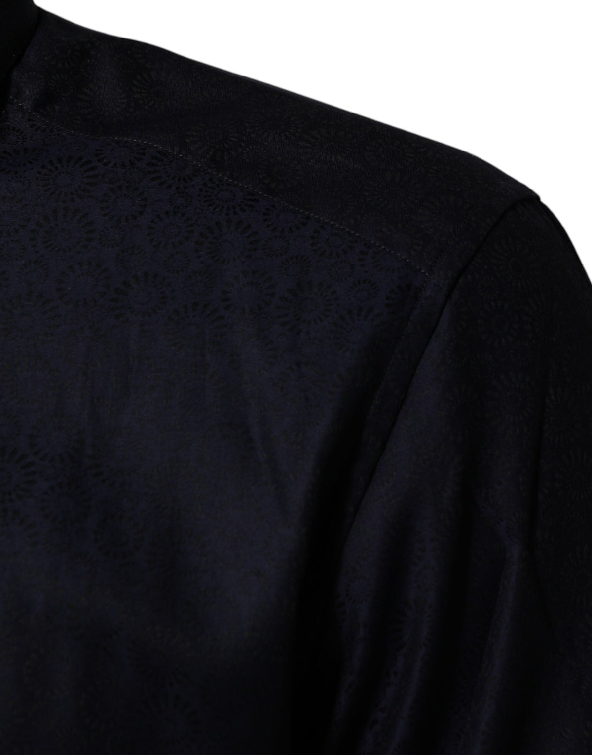 Dolce & Gabbana Blue Cotton Collared Long Sleeve GOLD Men Dress Shirt - Eljoys Fashion 