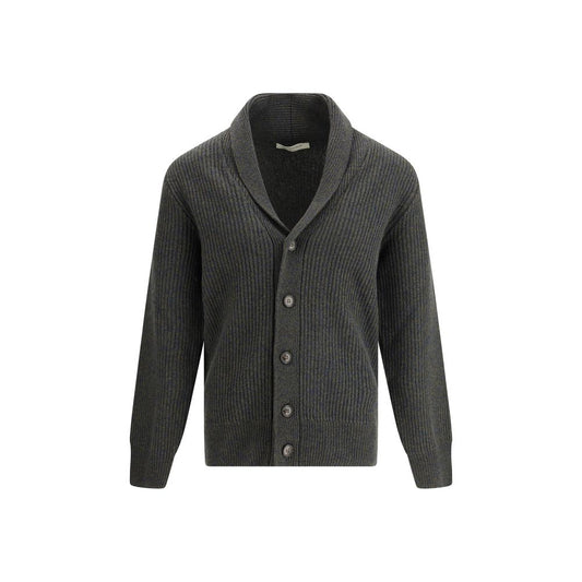 Brooksfield Green Fleece Wool Cardigan Brooksfield