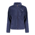 Norway 1963 blue polyester woman's sweatshirt with a relaxed fit and crew neckline, casual and comfortable everyday wear.
