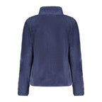 Norway 1963 blue polyester women's sweatshirt with a relaxed fit, featuring a crew neckline and long sleeves.