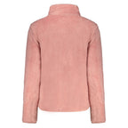 Norway 1963 Rosa polyester woman's sweatshirt with a relaxed fit and crew neckline, displayed on a hanger.