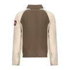 Norway 1963 Marrone polyester men's sweatshirt with a relaxed fit and crew neckline, displayed on a plain background.
