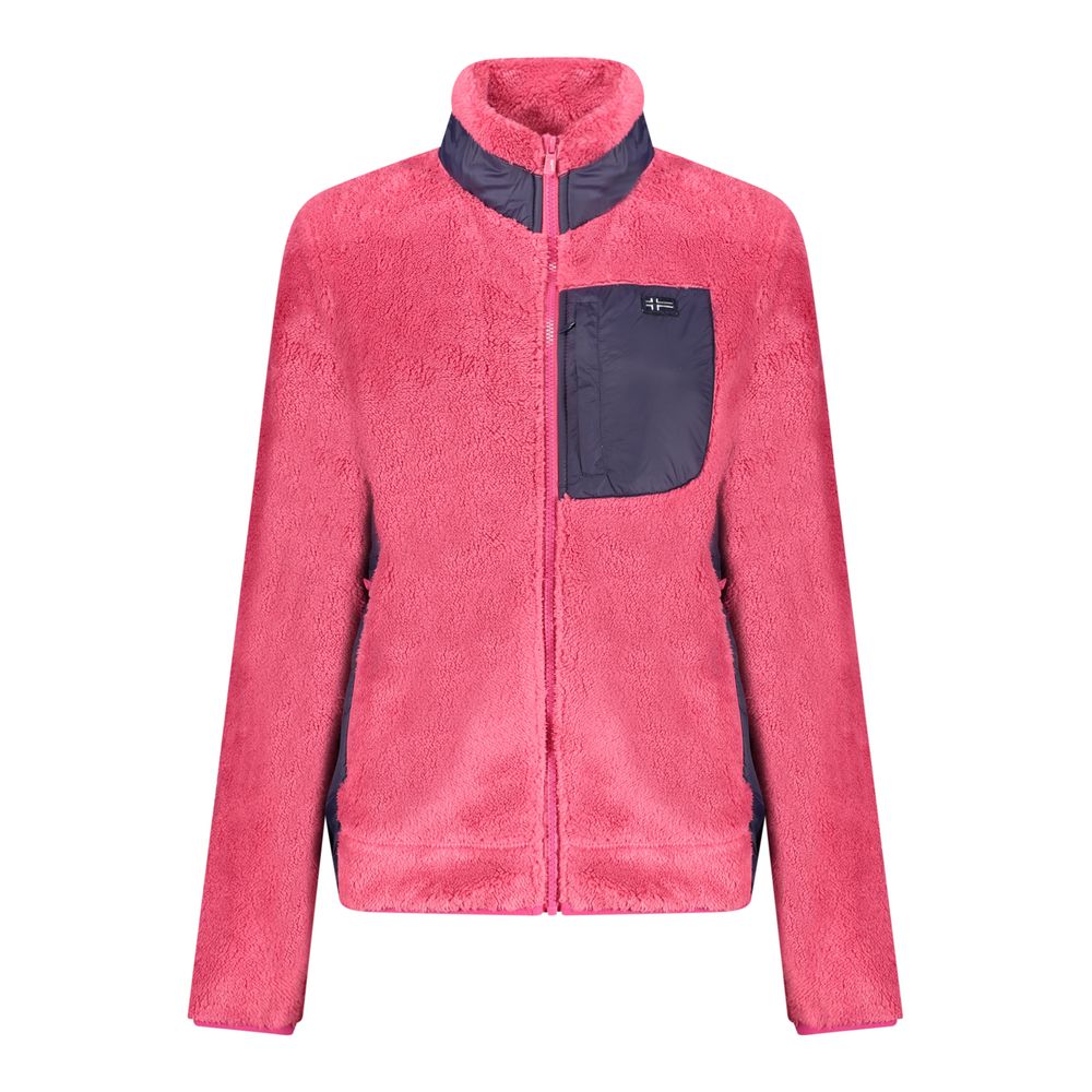 Norway 1963 Rosa polyester women's sweatshirt with a relaxed fit and crew neckline, casual and comfortable for everyday wear.
