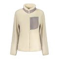 Norway 1963 Bianco polyester women's sweatshirt featuring a casual fit and minimalist design, displayed on a hanger.