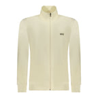 Rifle Bianco Cotton Men's Sweatshirt in white with a crew neck and long sleeves, casual and comfortable for everyday wear.
